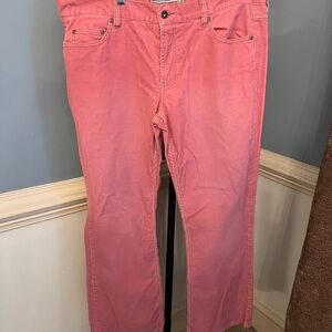 Old Navy Coral corduroy low waist stretch petite